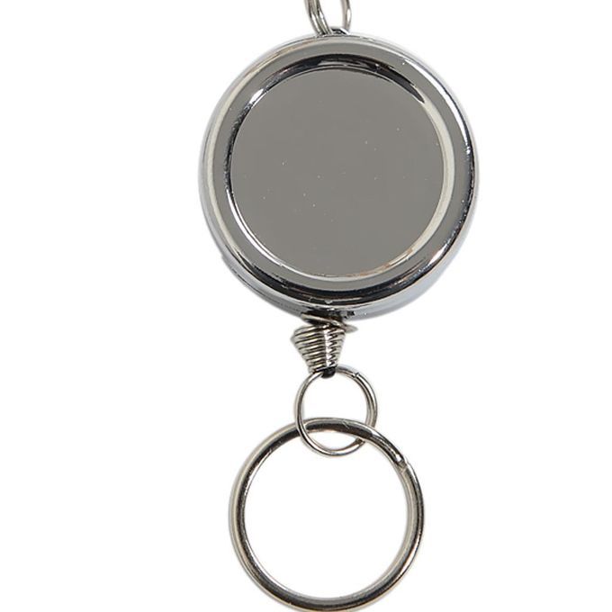 Prettyia 2x Retractable Carabiner  Keyring Key Chain Ring Card Holder