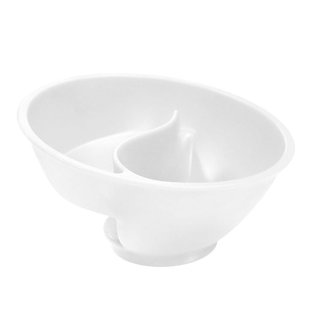 Cereal Bowl Dry & Wet Separation Food Bowl Household Plate Tableware for Cereals & Yogurt, Fries & Sauce
