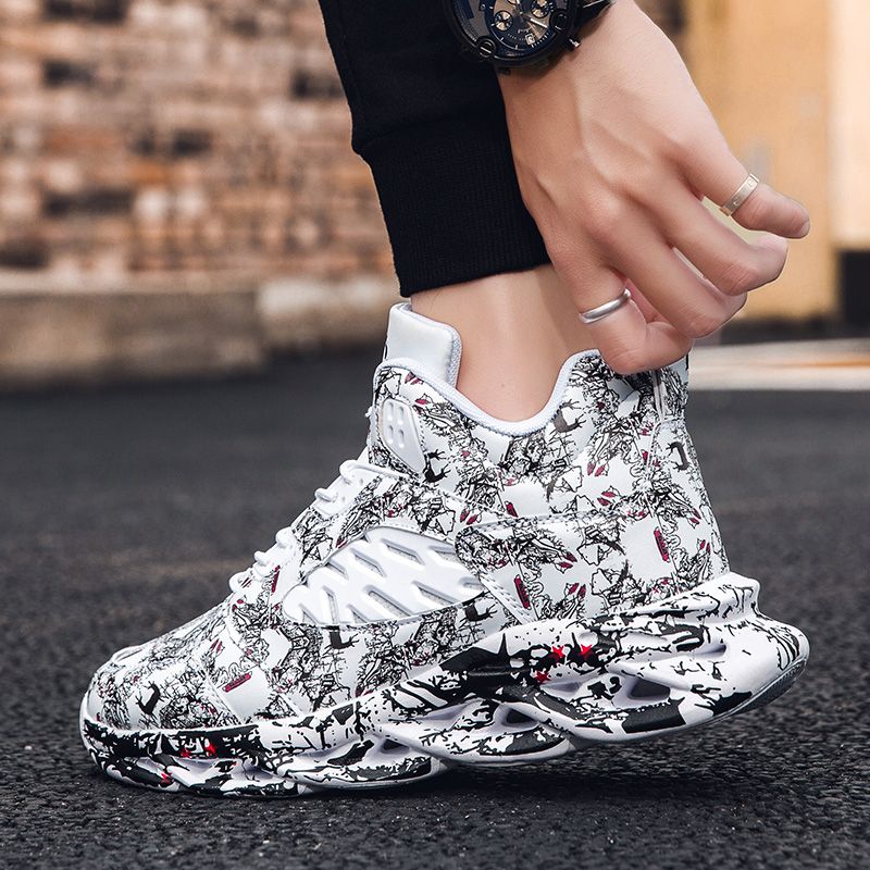 Mens Lightweight Sports Basketball Shoes Walking Trainers