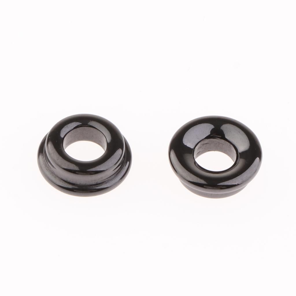 10PCS  Rod  Eye Ring Black DIY Pole Ceramic Rings