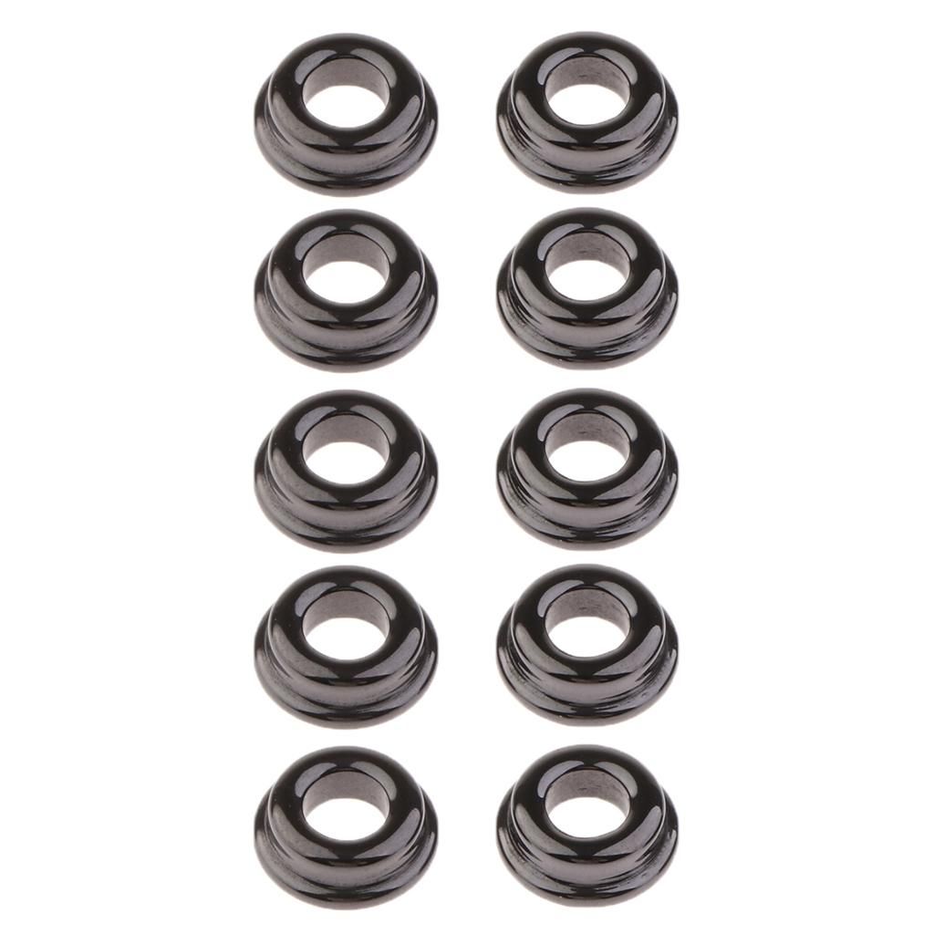 10PCS  Rod  Eye Ring Black DIY Pole Ceramic Rings