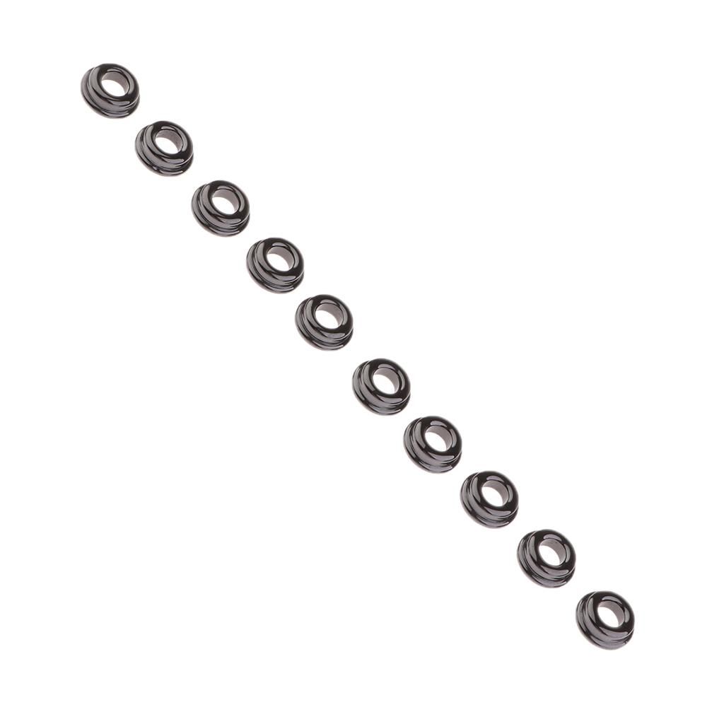 10PCS  Rod  Eye Ring Black DIY Pole Ceramic Rings
