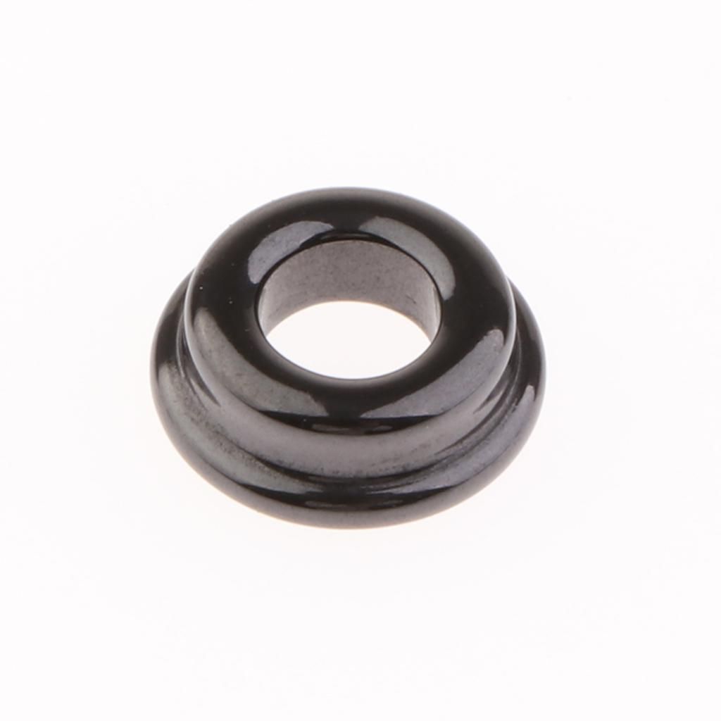 10PCS  Rod  Eye Ring Black DIY Pole Ceramic Rings