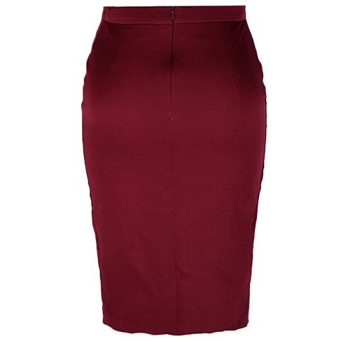 Olumi - Drape Skirt - Margenta - Wine