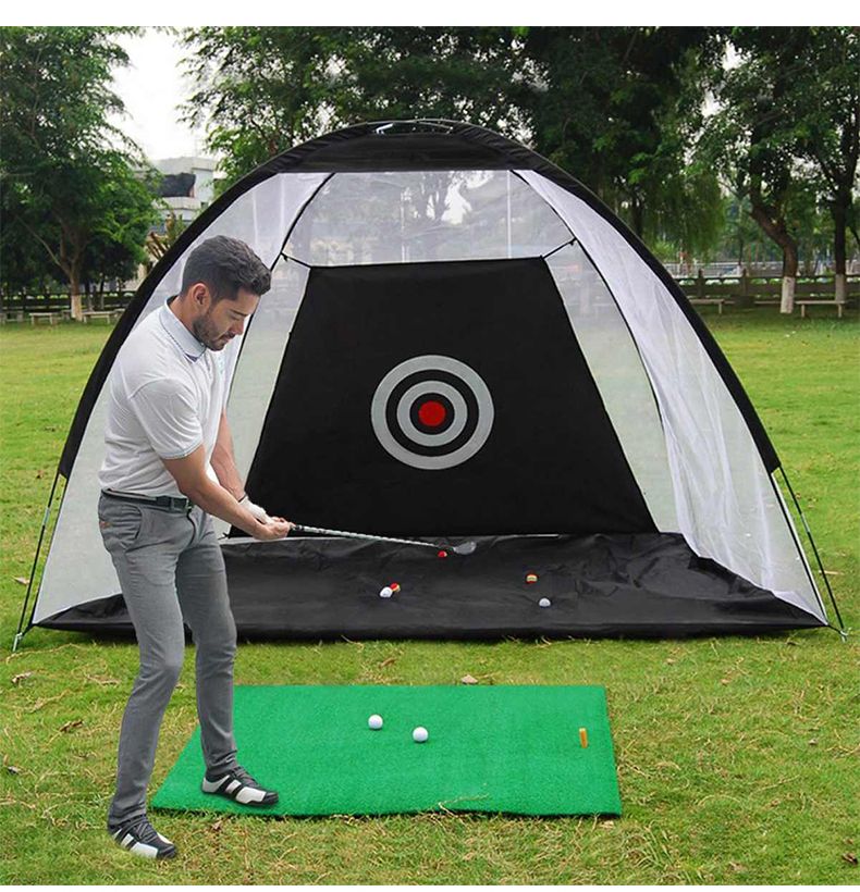 Indoor 2m Golf Practice Net Tent Golf Hitting Cage Garden