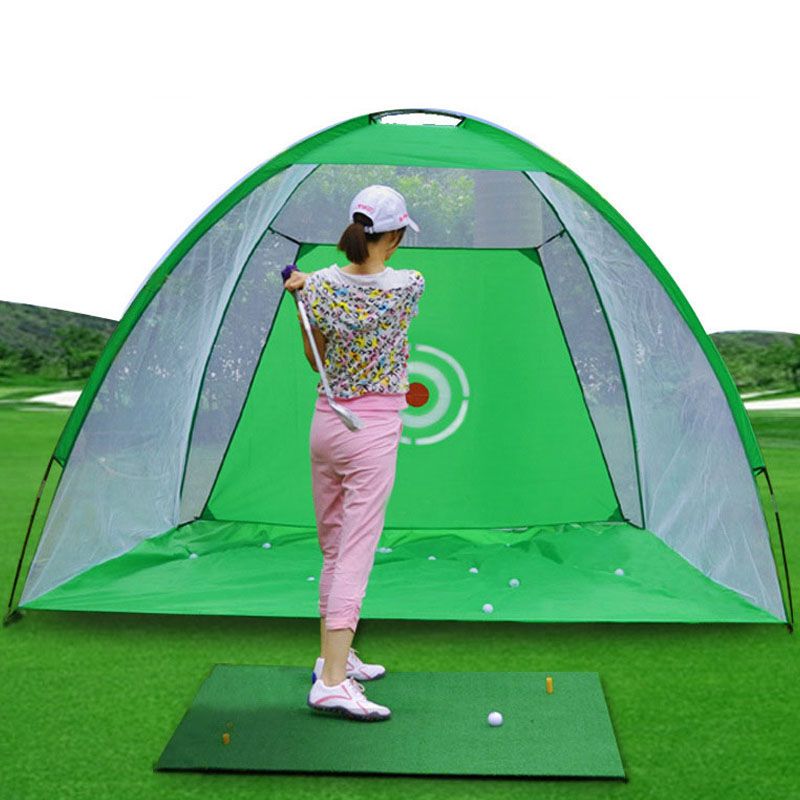 Indoor 2m Golf Practice Net Tent Golf Hitting Cage Garden