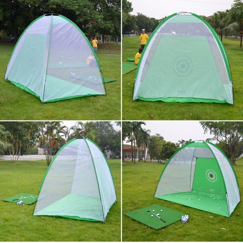 Indoor 2m Golf Practice Net Tent Golf Hitting Cage Garden