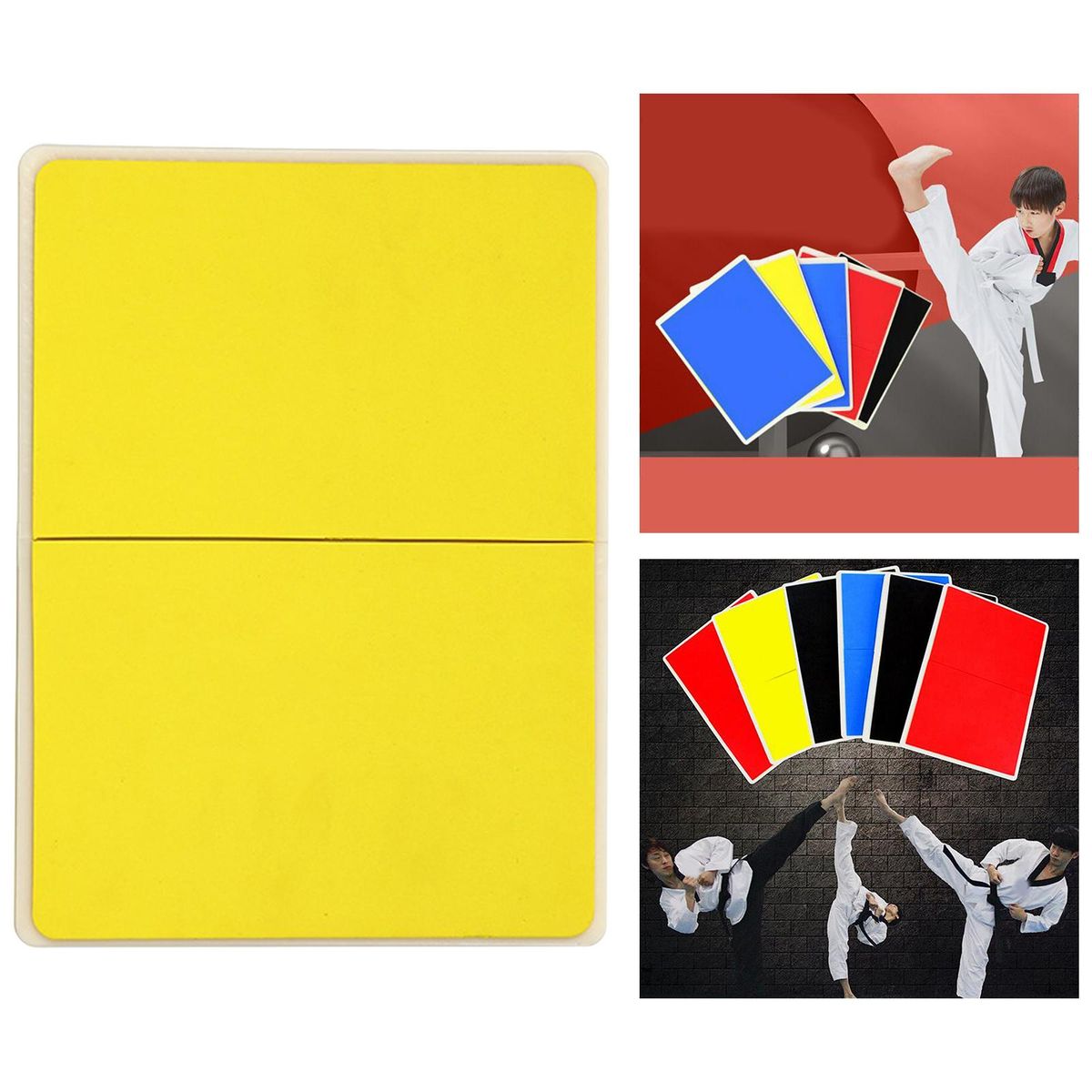 Taekwondo Breaking Boards Breaking Reusable Boxing 1cm Yellow