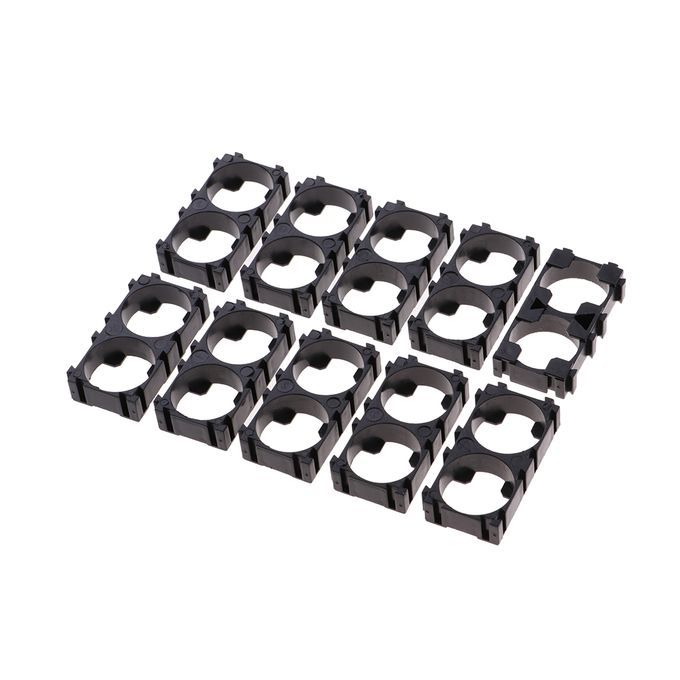 10pcs 18650 Battery Cell Spacer Radiating Shell Plastic Heat Black