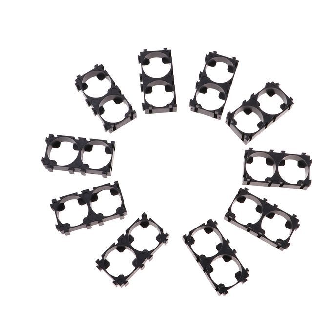 10pcs 18650 Battery Cell Spacer Radiating Shell Plastic Heat Black