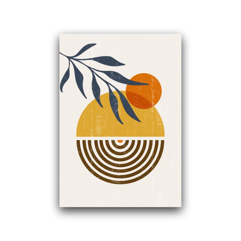 Frame Abstract Floral Minimalist Wall Art Canvas