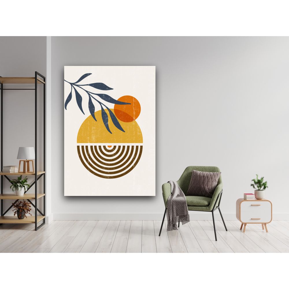 Frame Abstract Floral Minimalist Wall Art Canvas