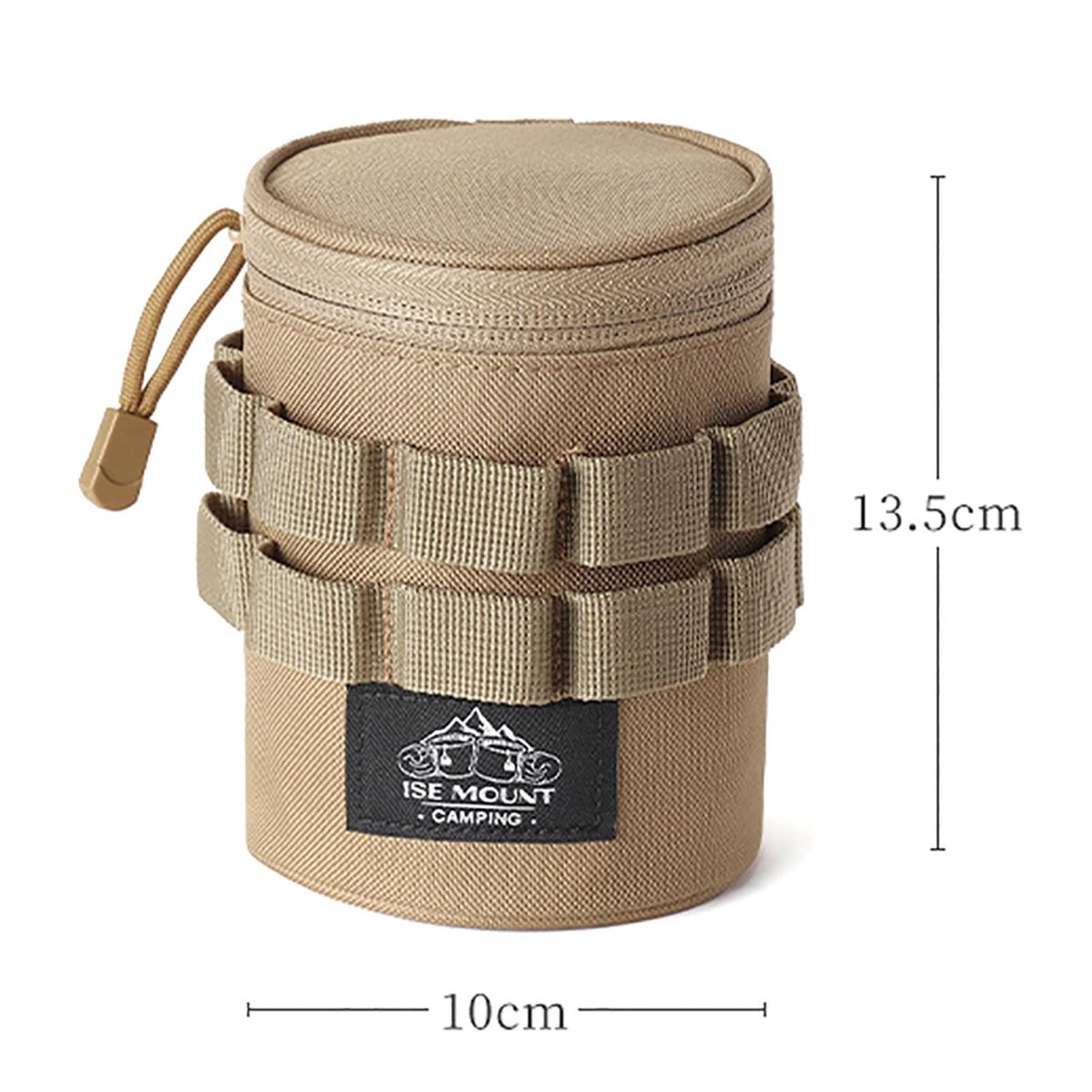 Handle Water Bottle Carrier Premium 600d Oxford Cloth Water Bottle Khaki