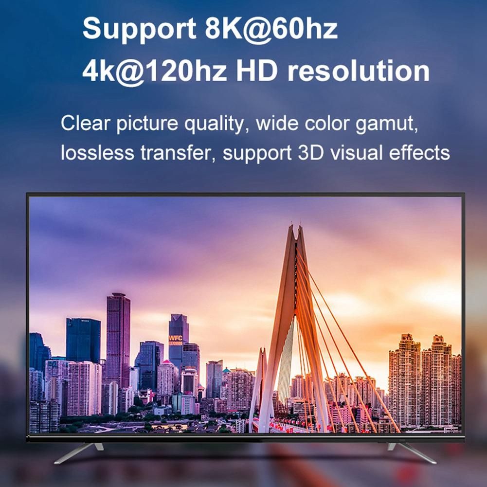 SW034 Switcher HDMI-Compatible 2.1 2 in 1 Out 8K 60Hz 4K 120Hz Switch Adapter Support HDR for PS4 PS5 Laptop PC TV