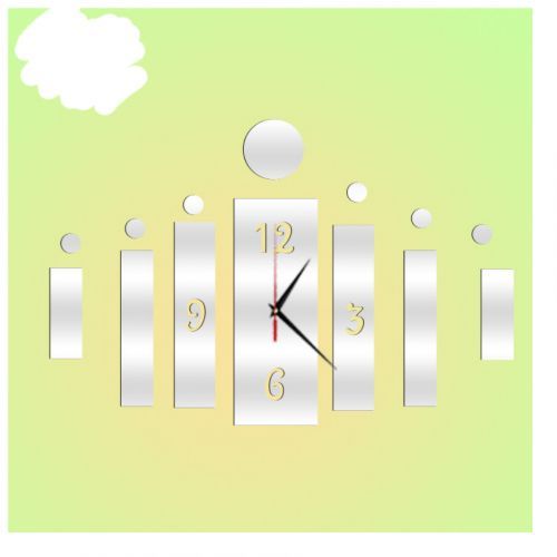 3D WALL CLOCK (Adhesive DIY Acrylic Wall Clock)