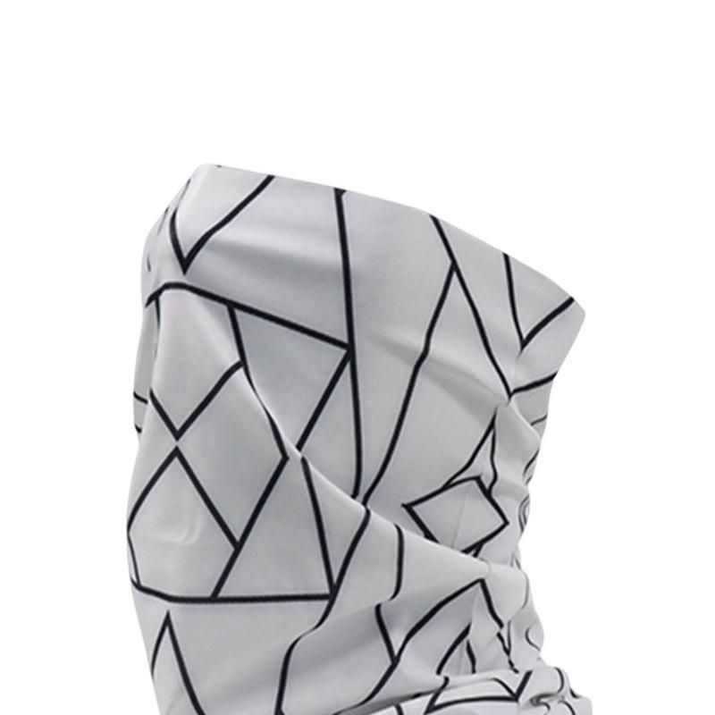 Cycling Neck Warp Dustproof Windproof Sunshade-Black White