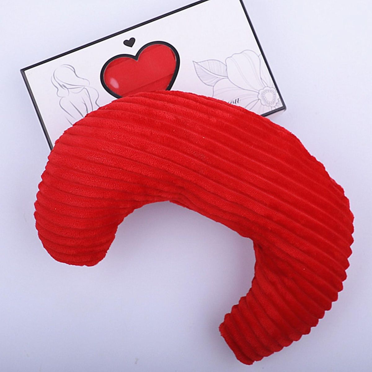 Dog Pillow Dog Cat Companion Sleeping Pillow Red