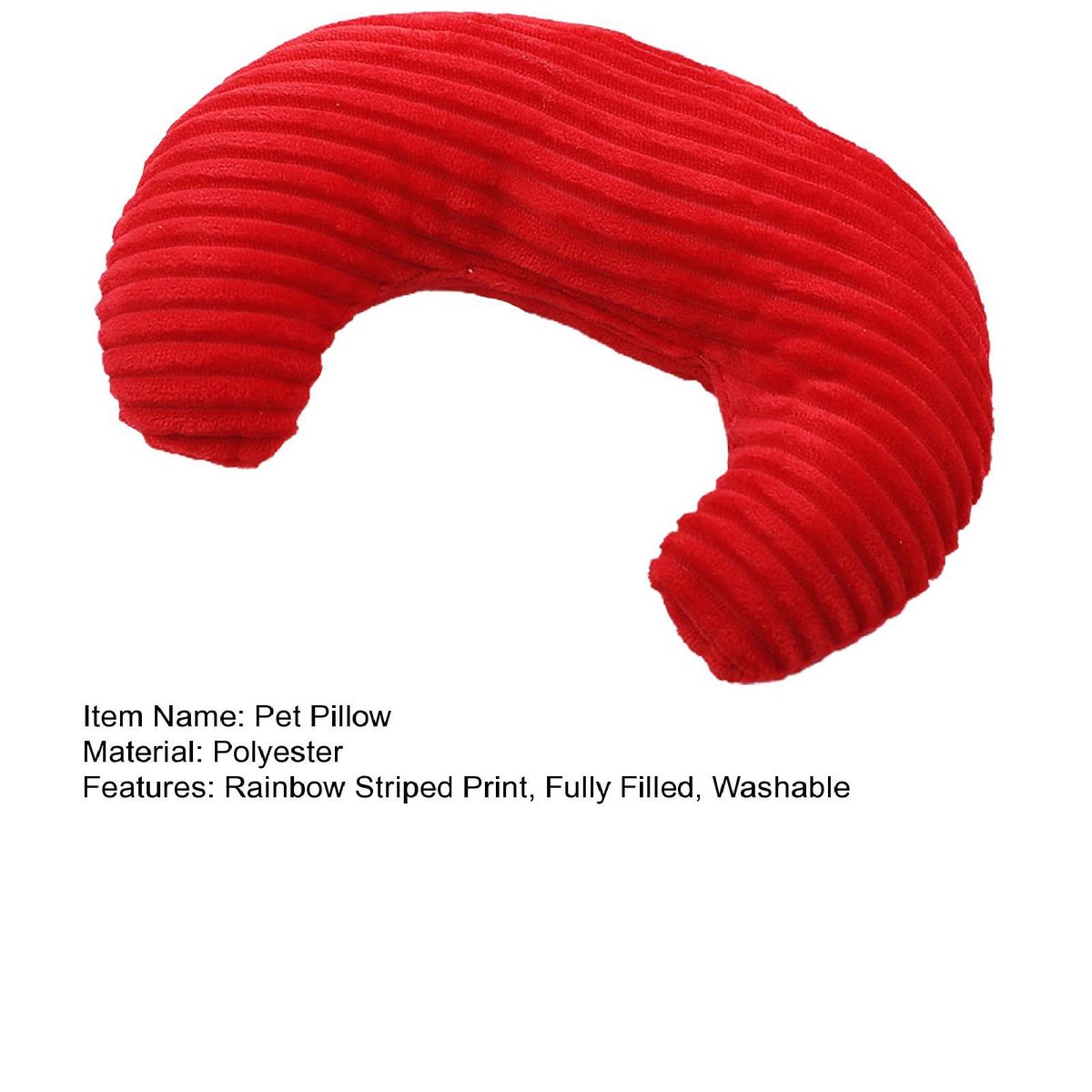 Dog Pillow Dog Cat Companion Sleeping Pillow Red