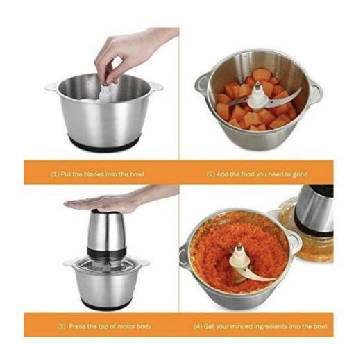 5L Stainless Electric Yam Pounding Machine (Pounder+Mixer & Blender