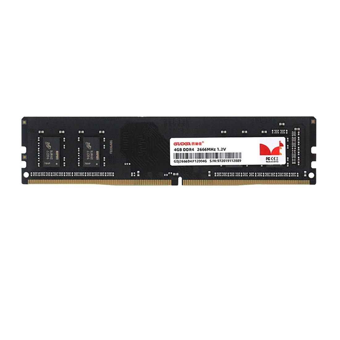GUDGA DDR4 Desktop Memory 4GB DDR4 2666 MHz 288PIN 1.2V RAM PC4-19200 Computer Game Universal Memory Bar for PC