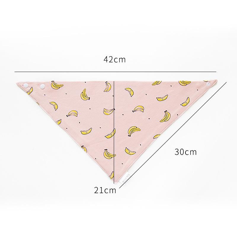 4PCS Print Baby Bandana Bibs Dribble Bibs Towel