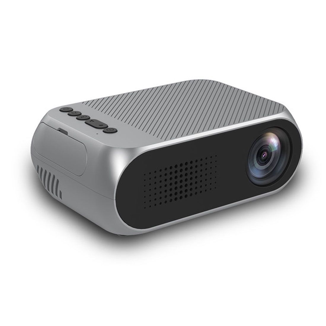 YG320 320*240 Mini LED Projector Home Theater, Support HDMI & AV & SD & USB(Silver)