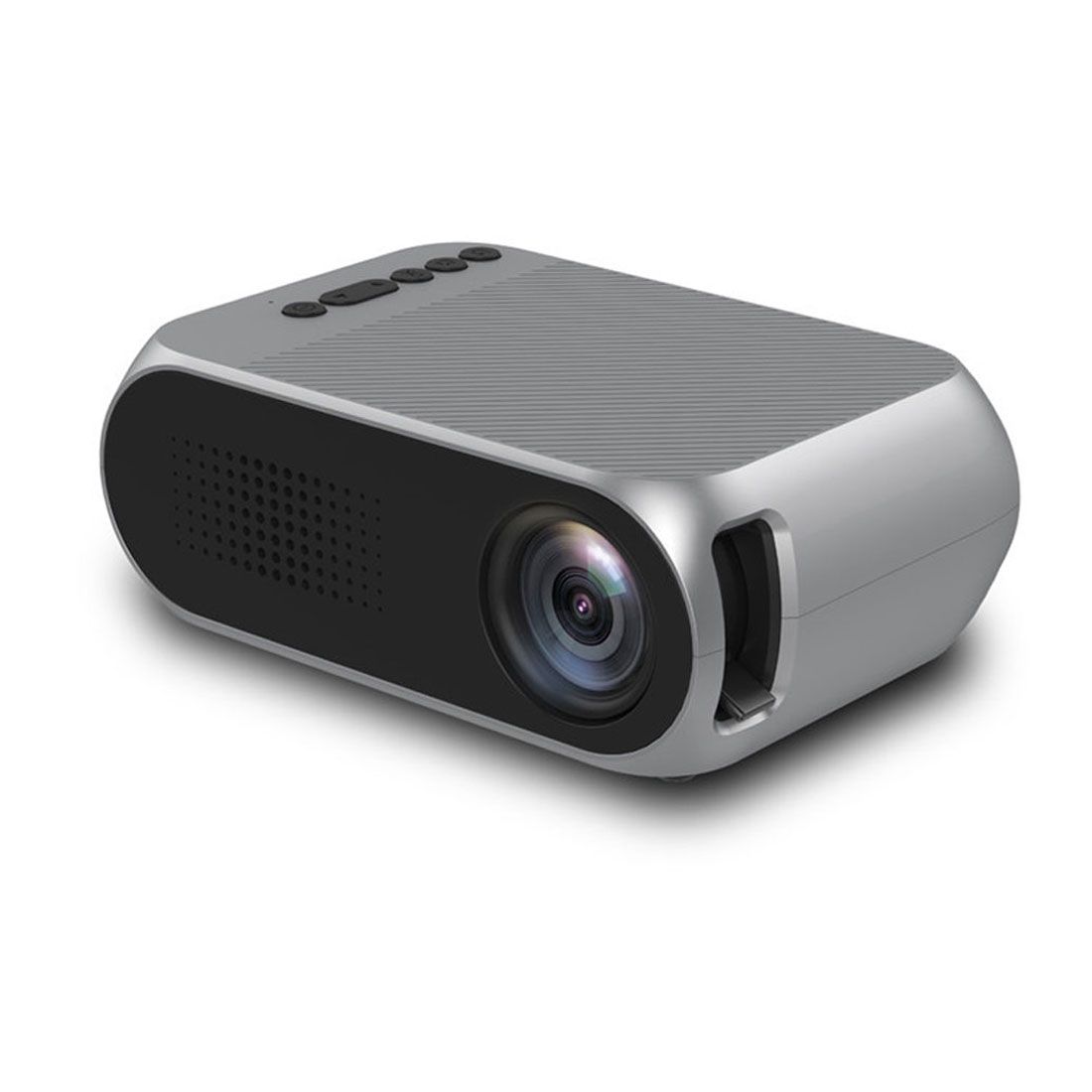YG320 320*240 Mini LED Projector Home Theater, Support HDMI & AV & SD & USB(Silver)