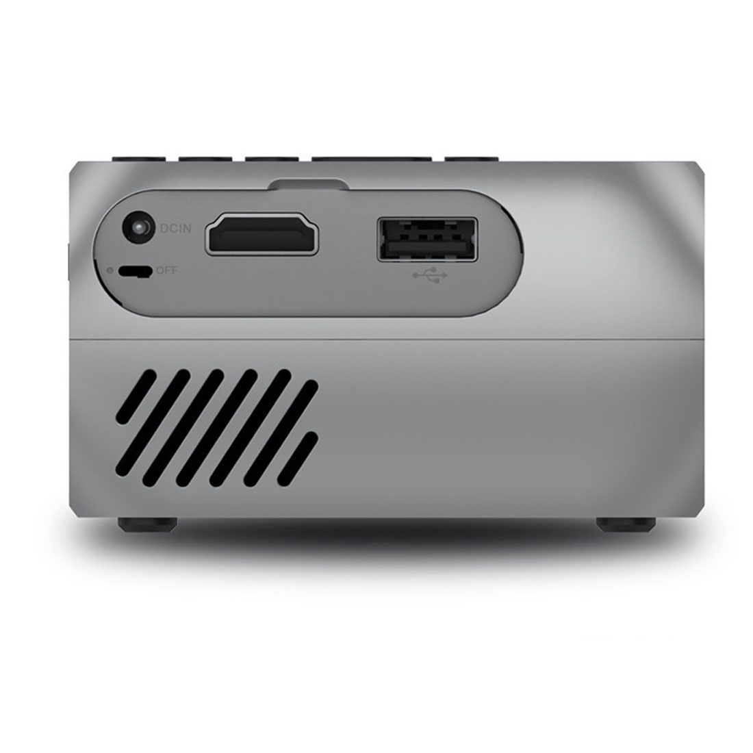 YG320 320*240 Mini LED Projector Home Theater, Support HDMI & AV & SD & USB(Silver)
