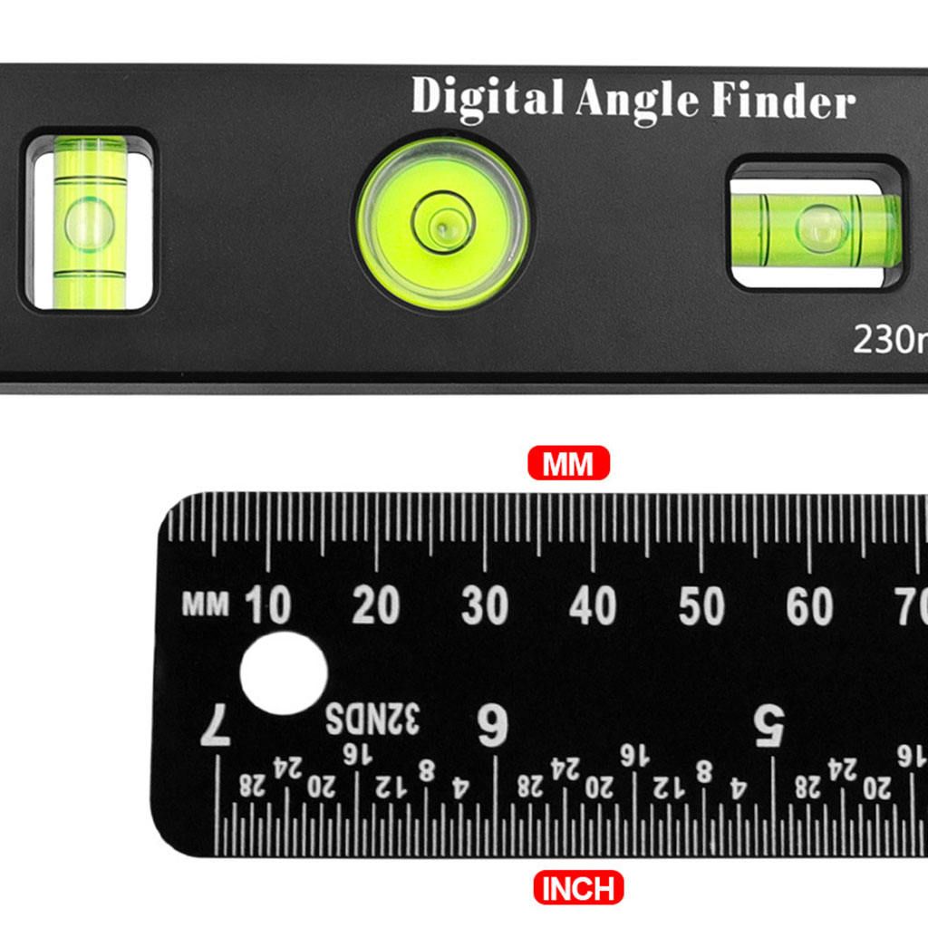 LCD Display  Angle  Protractor  Ruler Measuring Carpenter