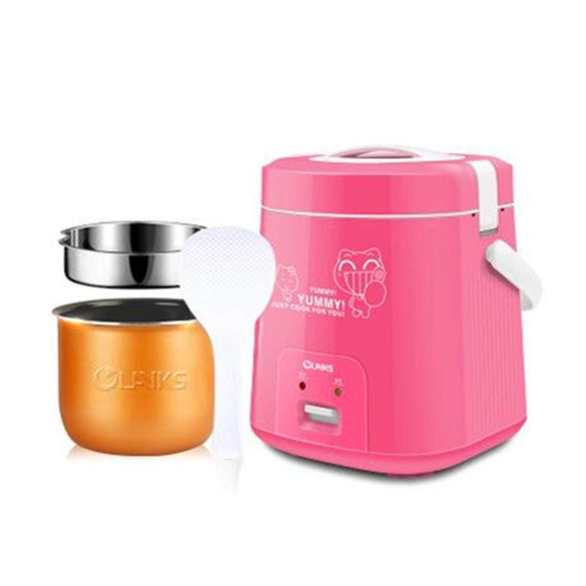 Portable Multi-functional Rice Cooker 1.8L 5-6 Bowls 300W Household Dormitory Wolfgang Puck Portable Rice Cooker 1.5 Cup Dry 3 Cup Cooked Choose Your Pink (pink)