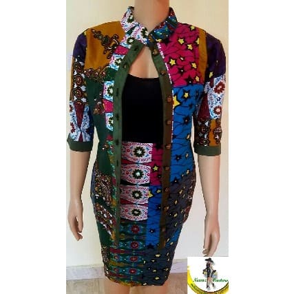 Ankara Jacket & Pencil Skirt - Well Stoned