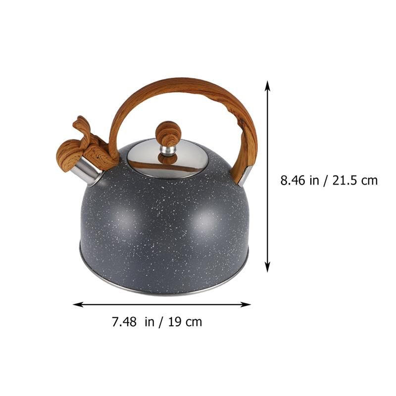 2.5L Stainless Steel Whistling Kettle Sounding Boiled