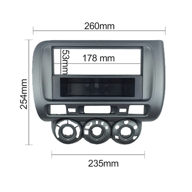 Car Radio Fascia for Fit Jazz One Din Dvd Stereo Cd Panel