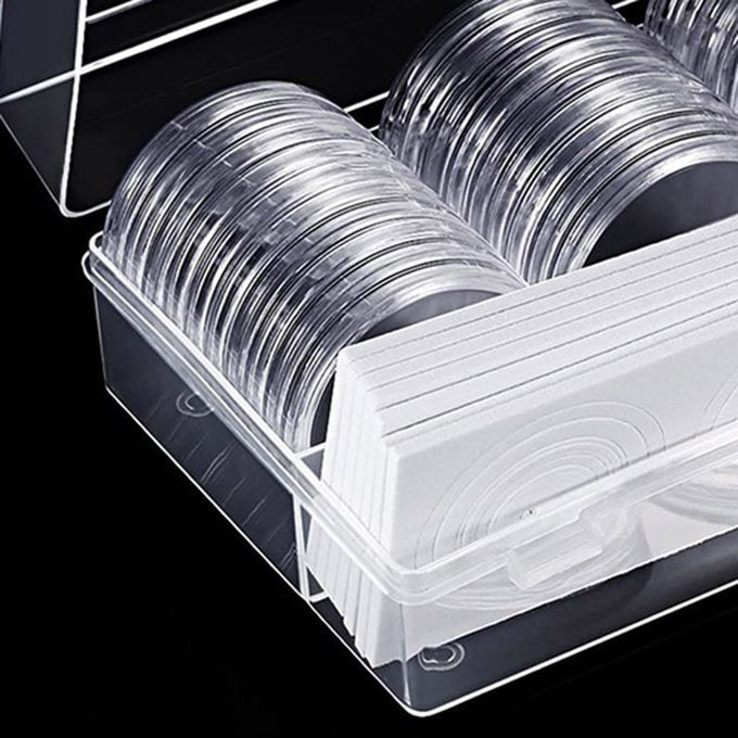 46mm Coin Protective Case Capsules Organizer Storage-Clear