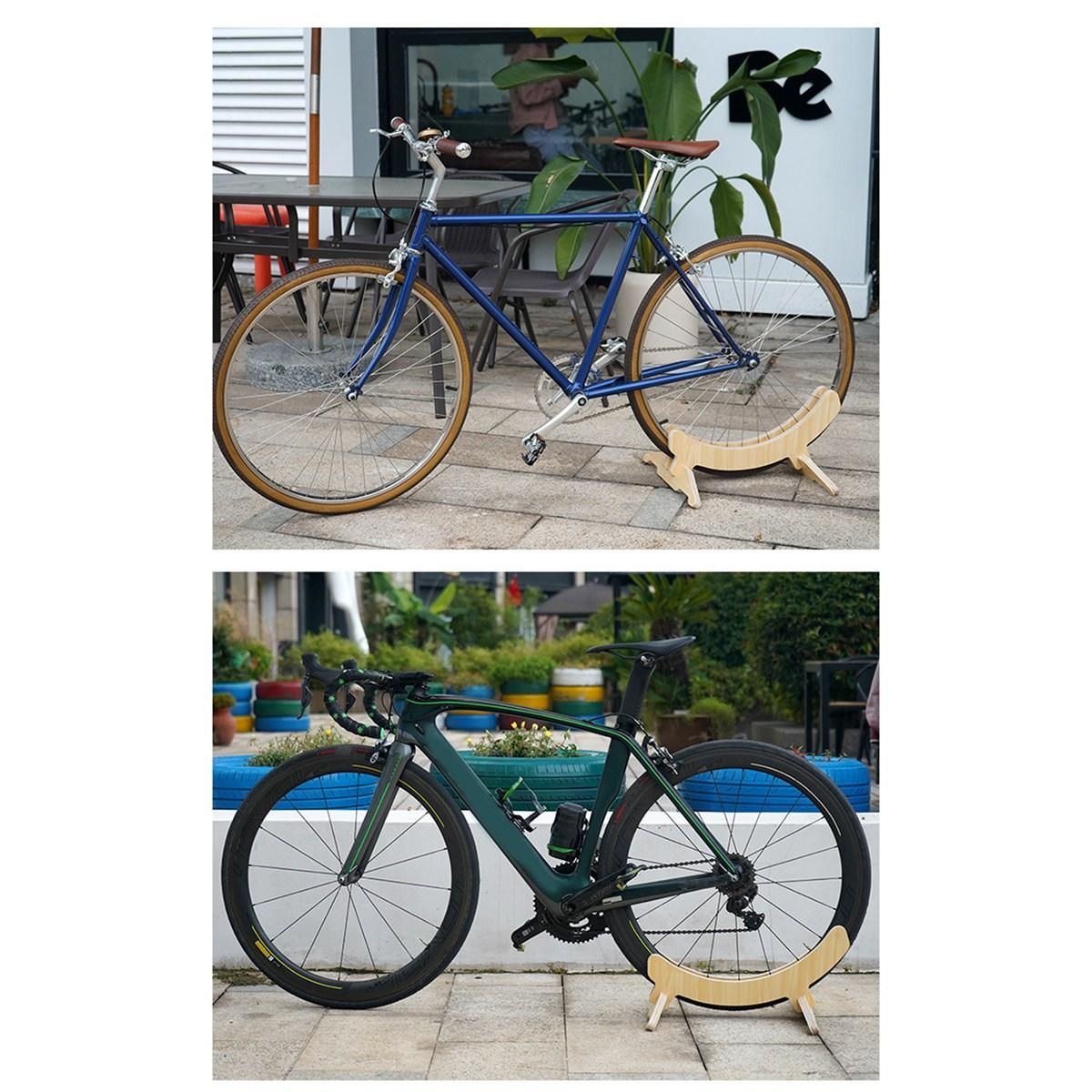 Bicycle Parking Rack Display Wooden Rack Road Bike Parking Stands Suitable for 23C-30C Road Bikes Mount Support