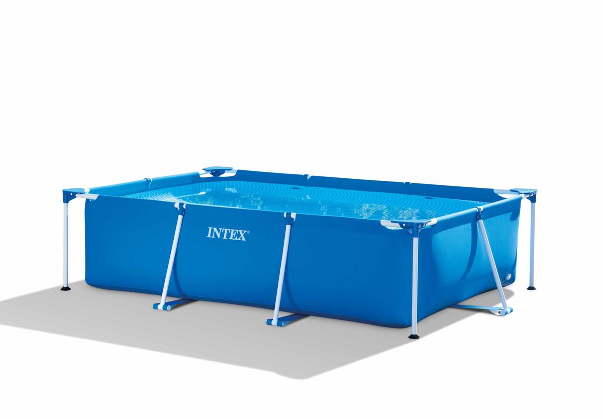 28272 Metal Frame Rectangular  Pool 3m X 2m X 75cm-Blue