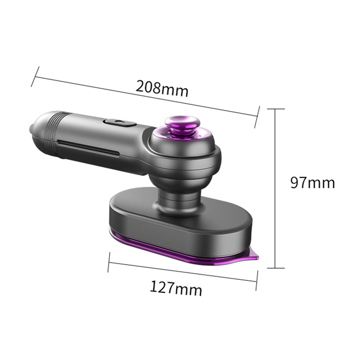 Flat Hanging Functions Mini Steamer 2-in-1 Ironing Steamer Powerful Grey