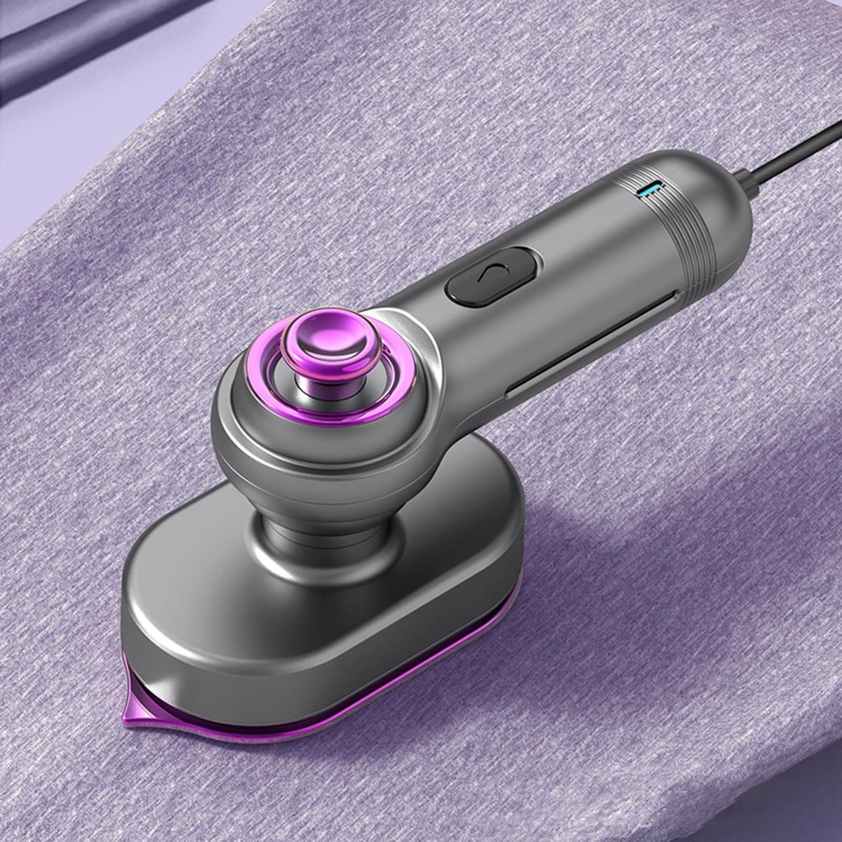 Flat Hanging Functions Mini Steamer 2-in-1 Ironing Steamer Powerful Grey