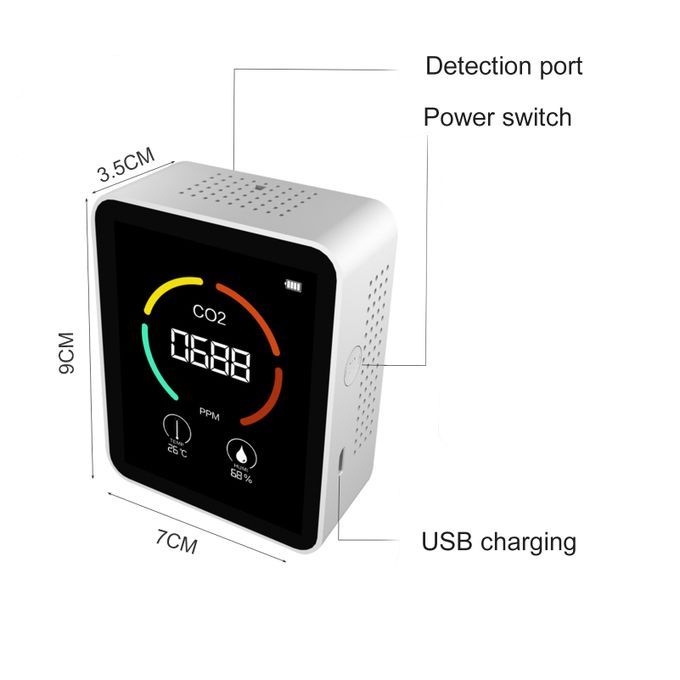Air Quality Monitor Carbon Dioxide Meter Digital  Tester