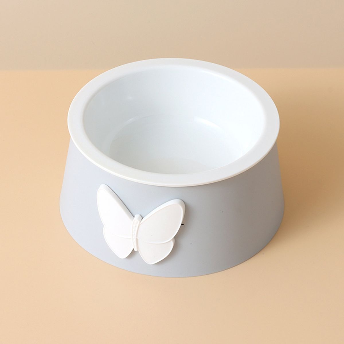 Cat Bowl Pet Feeder Dog Cat Bowl Grey