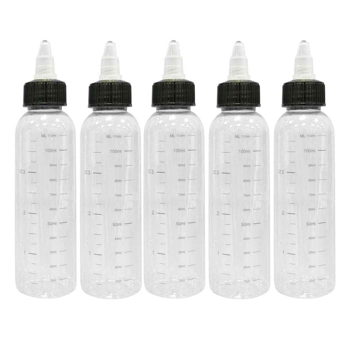 10pcs 120/250ml Tattoo Ink Bottle With Twist Hat + Scale
