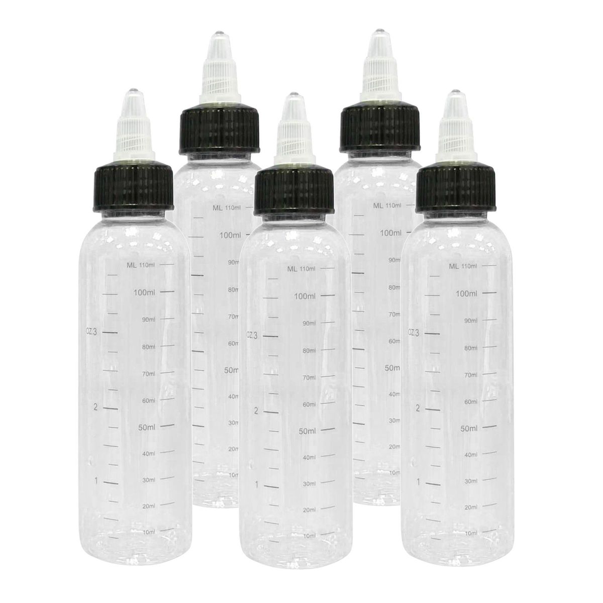 10pcs 120/250ml Tattoo Ink Bottle With Twist Hat + Scale