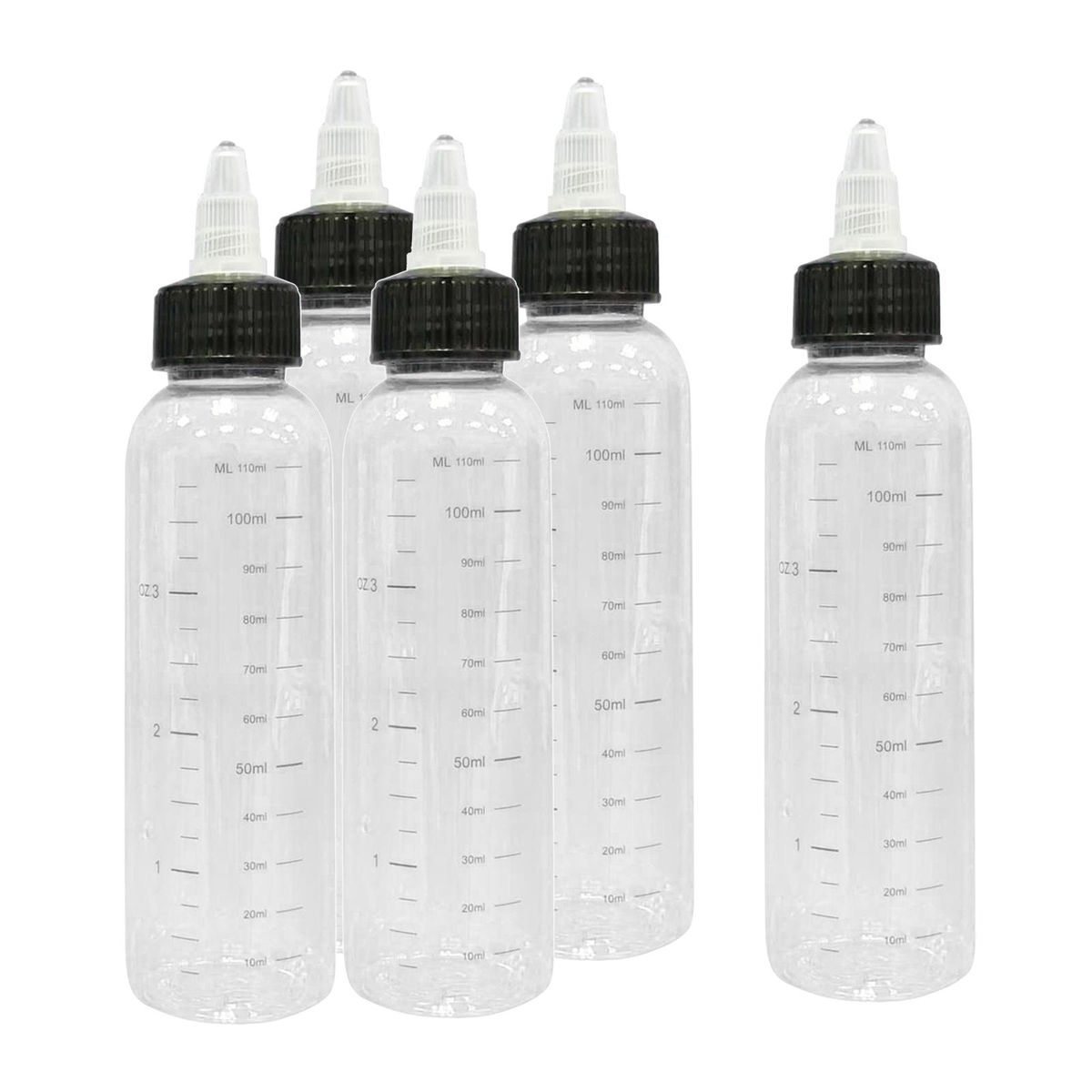 10pcs 120/250ml Tattoo Ink Bottle With Twist Hat + Scale