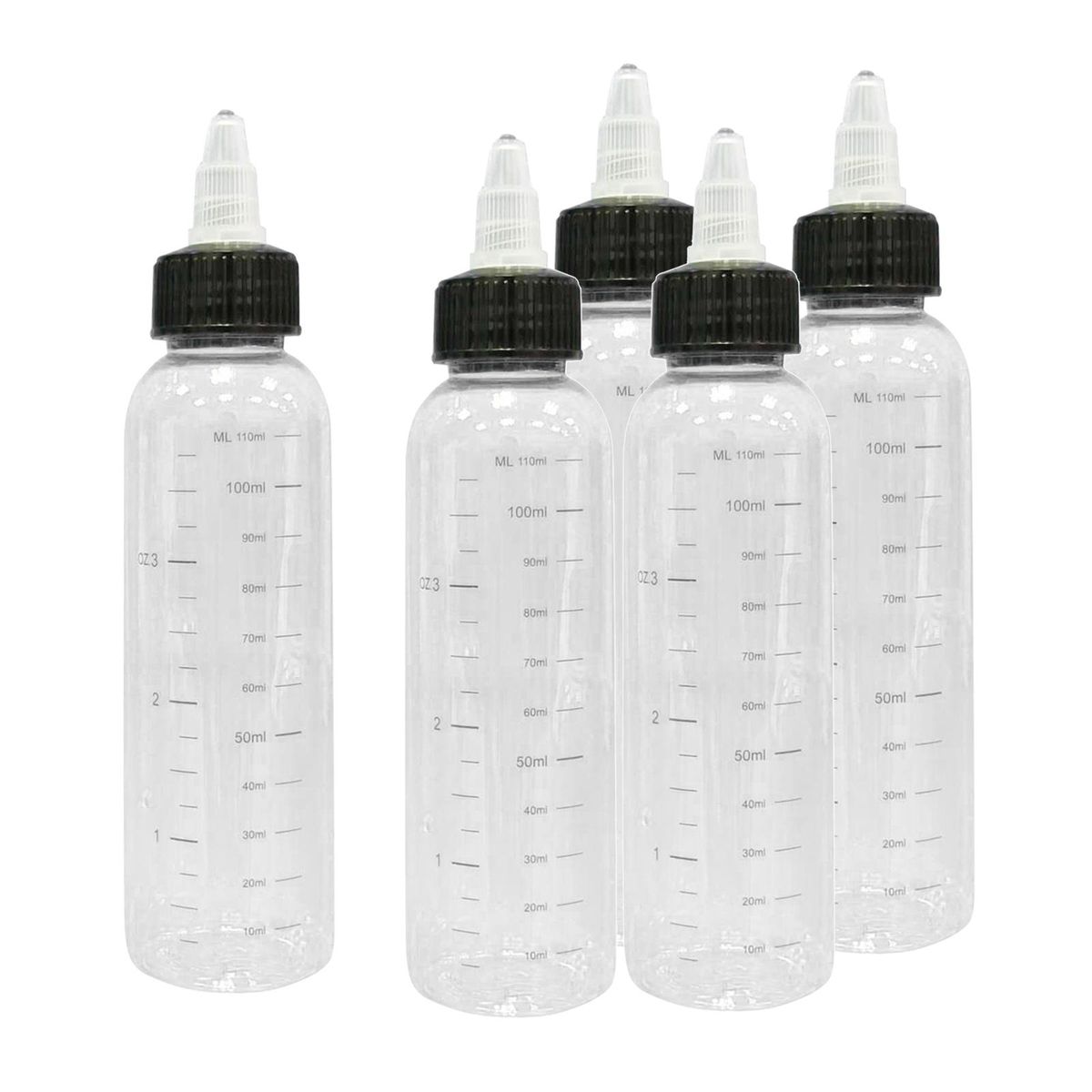 10pcs 120/250ml Tattoo Ink Bottle With Twist Hat + Scale