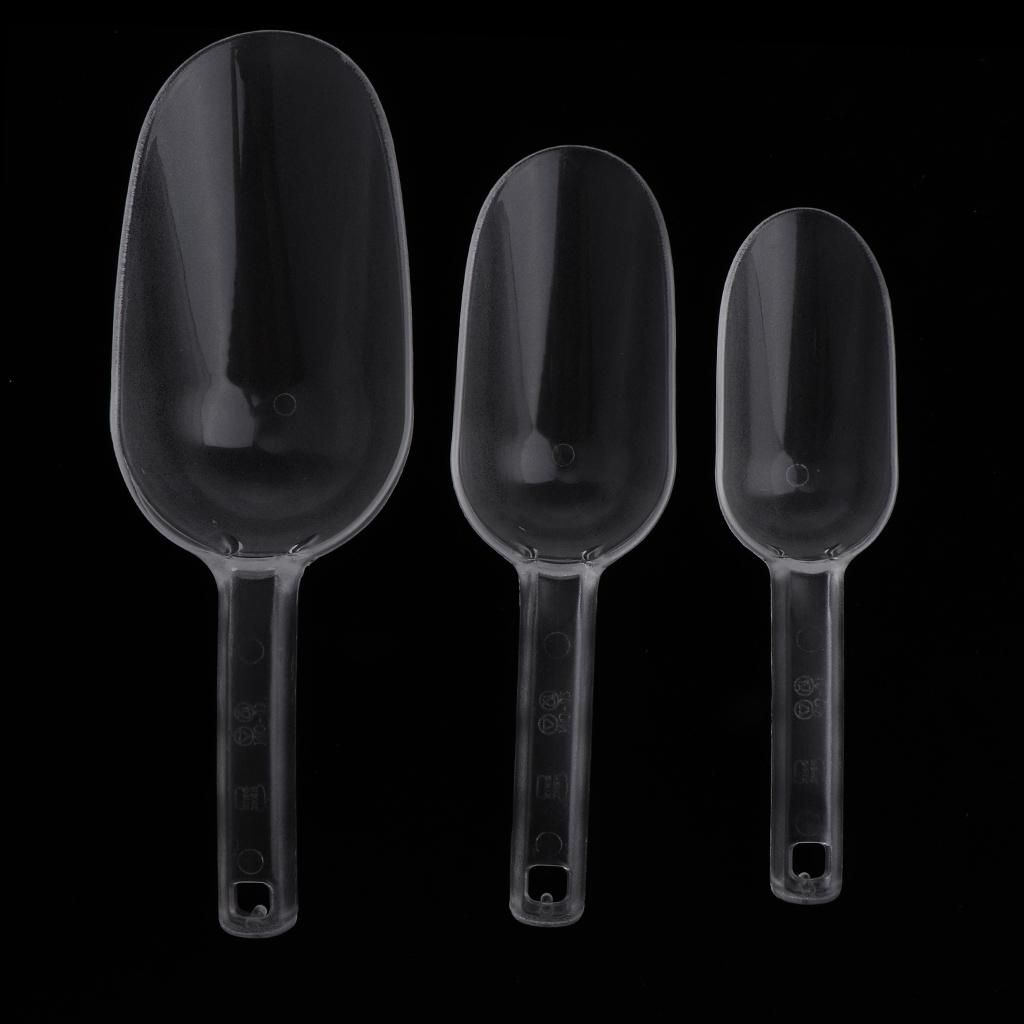 Set Of 3 Assorted Size Clear Acrylic   Dessert