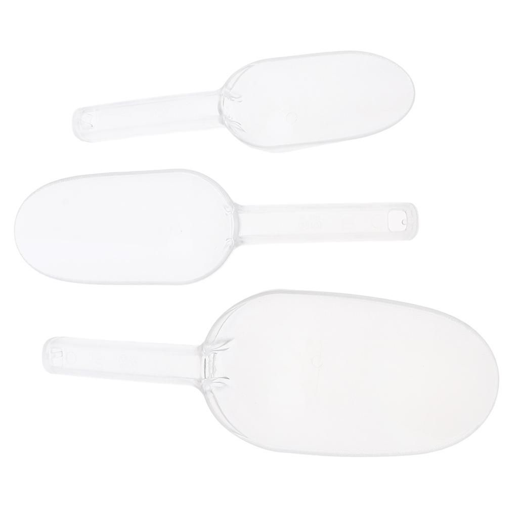 Set Of 3 Assorted Size Clear Acrylic   Dessert