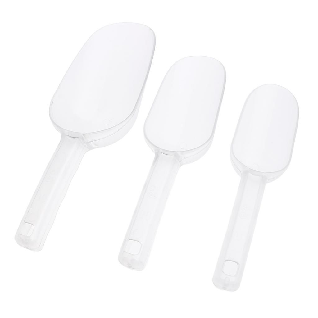 Set Of 3 Assorted Size Clear Acrylic   Dessert