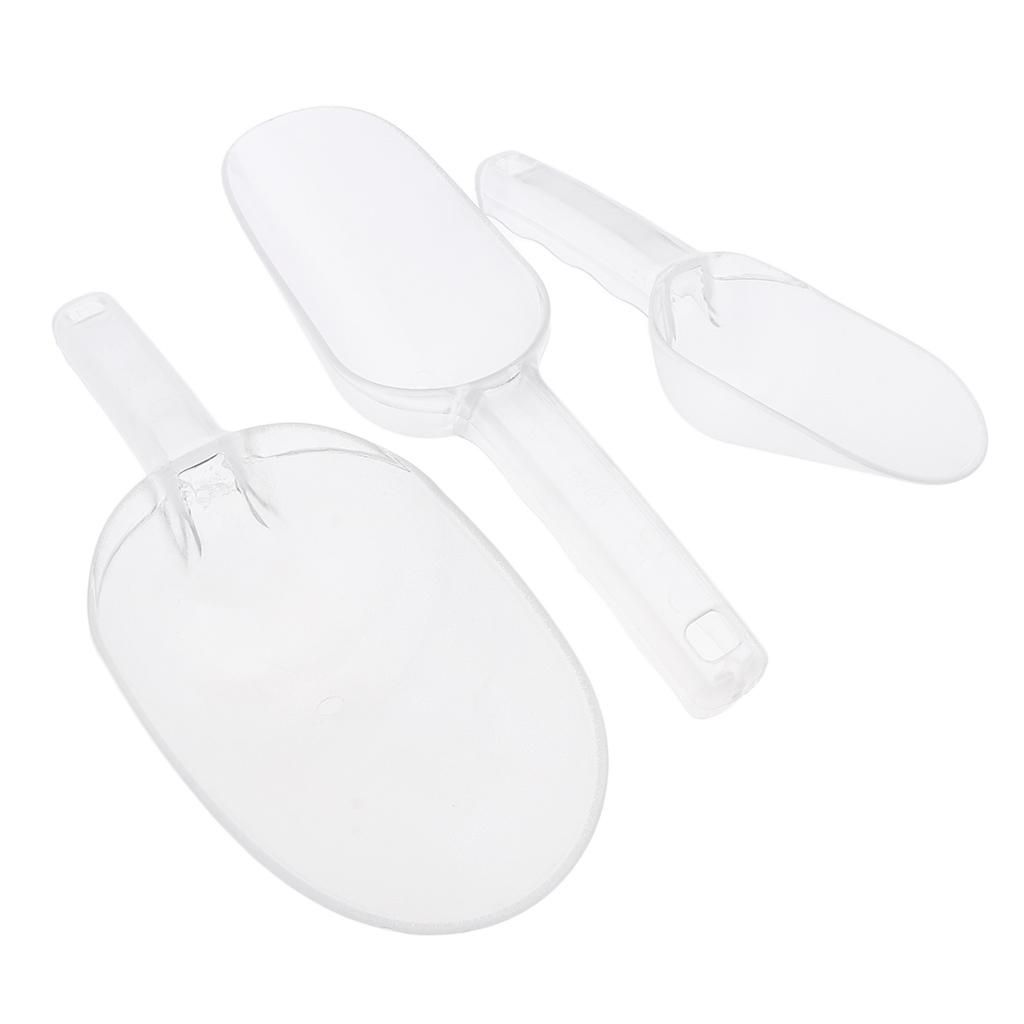 Set Of 3 Assorted Size Clear Acrylic   Dessert