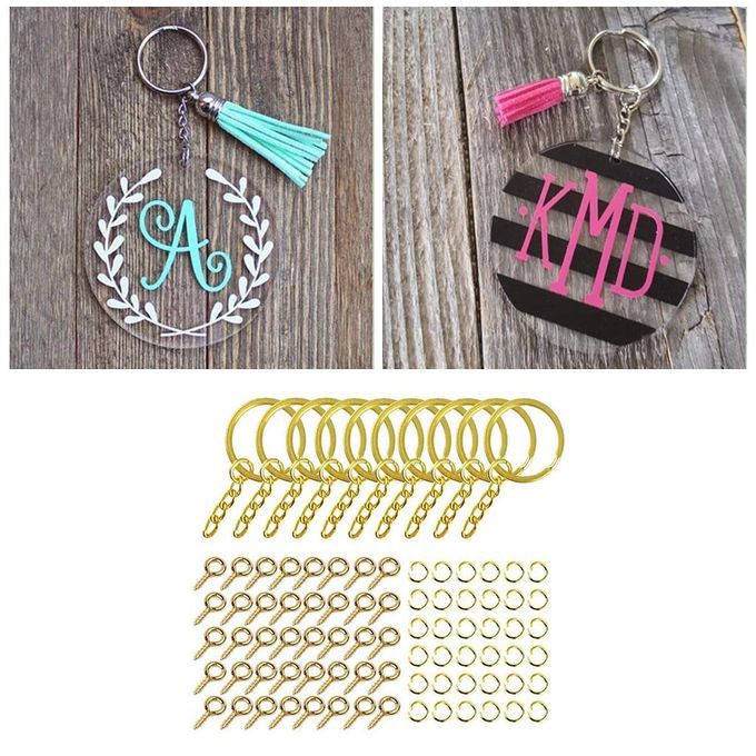 Clear Acrylic Blanks Round Disc Craft Findings