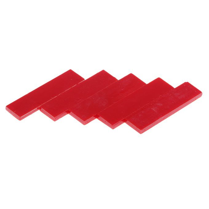 80 Pieces Glass Mosaic Tiles For DIY Arts Crafts Rectangle Red